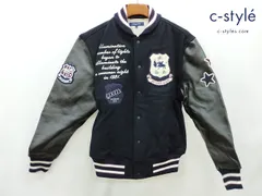 P234 [美品] McGREGOR マックレガー ジャケット L ネイビー レザー アワード 111133651 | ★