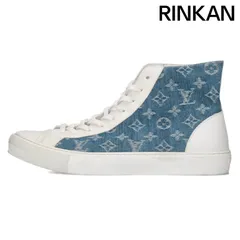 ルイヴィトン  タトゥーライン モノグラムデニムレザー切替ハイカットスニーカー メンズ 9