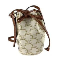 セリーヌ CELINE  ショルダーバッグ トリオンフ スモール ドローストリングバッグ