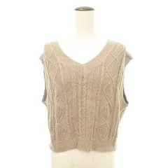 イング INGNI ニット ベスト Mサイズ モカベージュ