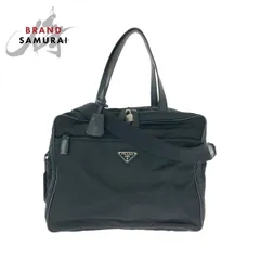 美品 PRADA プラダ テスート 三角ロゴプレート ブラック ナイロン V453 ビジネスバッグ ブリーフケース ショルダーバッグ 501640【中古】