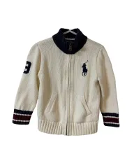 ポロ ラルフローレン キッズ ニット ジップアップ カーディガン 3T