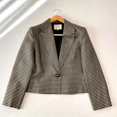 桂由美 YUMI KATSURA ユミカツラ 絹 シルク混 大きいサイズ 13号 XL テーラードジャケット セレモニー フォーマルのサムネイル