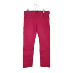 DSQUARED2 ディースクエアード ダメージ加工 カラー デニム パンツ S71LA0874 S39781 46 ピンク メンズ