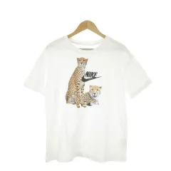 ナイキ NIKE THE NIKE TEE 半袖Tシャツ グラフィックプリント チーター XL 白 ホワイト /CK7 ■GY58