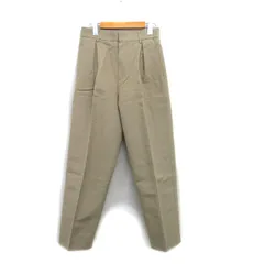 アダムエロペ Adam et Rope' チノパンツ センタープレス コットン シンプル 36 ベージュ /KT9