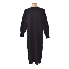 センスオブプレイス バイ アーバンリサーチ Sense of Place by Urban Research 23AW フリンジベストレイヤードニットワンピース 黒 ブラック AA37-26S102 ■GY58