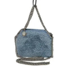 ステラマッカートニー ショルダーバッグ ファラベラ 700109 ライトブルー 2way/チェーンショルダー/ミニバッグ フェイクファー