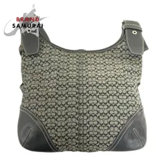 COACH コーチ ミニシグネチャー ソーホー グレー グレージュ シルバー金具 K-6386 ショルダーバッグ ポシェット レディース 600427【中古】