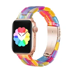[Daturus] Apple Watch 樹脂ベルト ステンレス留め金 互換Apple Watch series11/10/9/8/7/6/SE/5/4/3/2/1 サイズ38mm/40mm/41mm/(42mm Series 11 10) アップルウォッチ