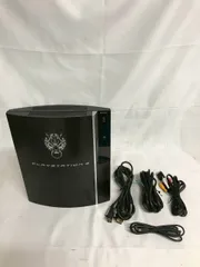 【北見市発】ソニー SONY CECHQ00 FINAL FANTASY VII ADVENT CHILDREN COMPLETE PLAYSTATION 3 “Cloud Black” HDD 160GB特別仕様 黒 ゲーム機 コントローラー付属なし