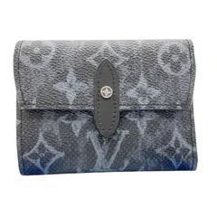 LOUIS VUITTON ルイヴィトン 財布 オーガナイザー･ドゥポッシュ M69998 ブラック系 モノグラムパステル メンズ 三つ折り財布 ショルダーウォレット シルバー金具 超美品