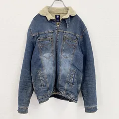 【値引き交渉OK！】古着 used　G-STAR RAW　ジースターロゥ　デニムジャケット/Gジャン　ボアライナー　インディゴ　XLサイズ