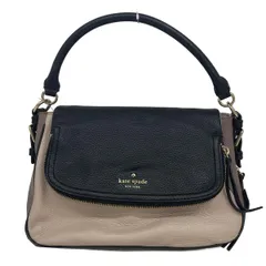 Kate spade(ケイトスペード) ハンドバッグ コブルヒル デヴァ PXRU6975 黒×ピンクベージュ×ライトパープル レザー