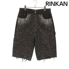 バースオブロイヤルチャイルド  Shorts Redial 20k Diamond Jorts ラインストーン付きデニムハーフパンツ メンズ M