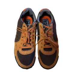  ポロ ラルフ ローレン（Polo Ralph Lauren）POLO SPORT（ポロ スポーツ）ヴィンテージ・スニーカー ブラウン 8Dサイズネイビー オレンジ【DD134】