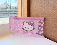 日本 Sanrio HELLO KITTY(ハローキティ) ブリンブリン ピンク PVC ポーチ