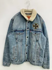 LEVI STRAUSS & CO. デニムジャケット M ブルー 刺繍 フードなし ボタン留め