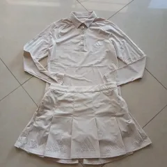 アディダス ゴルフウェア 長袖Tシャツ プリーツスカート セット