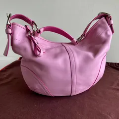 Coach Vintage Soho Pink Leather Hobo Shoulder Bag Y2K