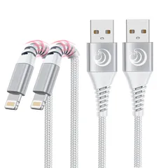 iPhone 充電器 ケーブル 1m Aioneus ライトニングケーブル 2本セット lightning 充電コード ナイロン編み アイフォン充電コード iPhone14 13 12 11 XR XS Pro Max SE 8 7 plus
