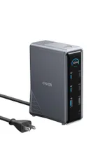 Anker Prime ドッキングステーション (14-in-1, Dual Display, 160W) USB PD最大100W出力対応USB-Cアップストリームポート Built-in GaN AC-DC電源装置搭載 10Gbps高速データ転送 ...