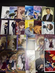 名探偵コナン　ポストカード　ブロマイド　コースター等　江戸川コナン 工藤新一 毛利蘭 服部平次 遠山和葉 灰原哀 怪盗キッド 赤井秀一 安室透　約60点大量まとめ売り