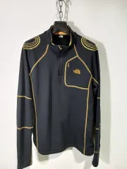 THE NORTH FACE ザノースフェイス ブラック ハーフネック 長袖 Tシャツ