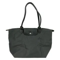 LONGCHAMP(ロンシャン) ショルダーバッグ ル プリアージュ グリーン L L1899919P66 ダークグレー 折りたたみ レザー