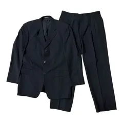  SEDUCTION de NICOLE セデクションニコル ブラックスーツ セットアップ ウール混 メンズ サイズ50【Z1769】