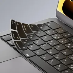 【2枚入り】 MacBook Pro 14/16インチ Air 13.6/15インチ キーボードカバー シリコン製 超薄 フィット感 打鍵しやすい 防塵 防水 耐久性 (ブラック) 対応モデル：A3112/A3401/A3185/A3403/A318 ...