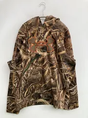 UNDER ARMOUR パーカー LG/G ブラウン 裏起毛 カモフラージュ柄 ブランドロゴ プルオーバー 長袖