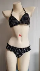 フリル ブラック ビキニ セット M サイズ