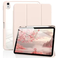 BFGTSJF iPad 第11世代 ケース iPad（A16）11インチ 2025/第10世代10.9インチ 2022通用, 透明 アクリル カバー ペンシルホルダー付き 三つ折りスタンド 収納 Pencil2収納 Touch IDと オートスリー ...