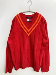 TOMMY HILFIGER ニット/セーター M レッド