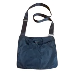 プラダ　ショルダーバッグ　ブラック　ナイロン　テスート　三角ロゴ　PRADA