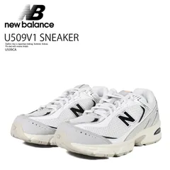 [レディース サイズ] NEW BALANCE (ニューバランス) U509V1 SNEAKER ローカット スニーカー 2000年代 Y2K テック系 レトロ ランニング ミニマル カジュアル ストリート (レインクラウド/ホワイト/ブラック) U509CA