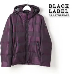 新品 訳あり BLACK LABEL CRESTBRIDGE ブラックレーベル ・クレストブリッジ シャドーチェックカルゼダウン 2WAY ダウンジャケットM 新品 サンプル品 三陽商会 # 477
