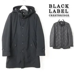 新品 訳あり BLACK LABEL CRESTBRIDGE ブラックレーベル ・ クレストブリッジ ３WAY ワッシャーナイロンパデッドパーカーM キルティングブルゾン 新品 サンプル品 三陽商会 # 594