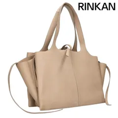 セリーヌ  トライフォールドミディアム レザーハンドバッグ レディース