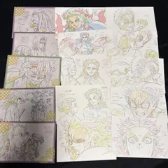 鬼滅の刃　原画　ポストカード　カフェ　ufotable  竈門炭治郎 我妻善逸 嘴平伊之助 竈門禰豆子 煉獄杏寿郎 冨岡義勇 胡蝶しのぶ 宇髄天元 時透無一郎 伊黒小芭内 甘露寺蜜璃 不死川実弥 悲鳴嶼行冥 栗花落カナヲ等 約220点まとめ売り