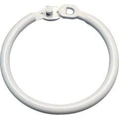 ＴＲＵＳＣＯ　樹脂製カードリング　５．０ｍｍＸΦ５０ｍｍ　１０個入