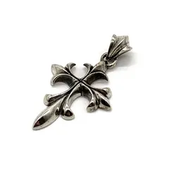 シルバー925 クロス ペンダントトップ ゴシック