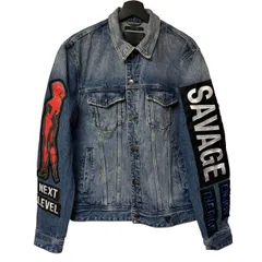  GUESS（ゲス） メンズ デニムジャケット DILLON JACKET XLサイズ スカル  ピンナップガール【Z1771】