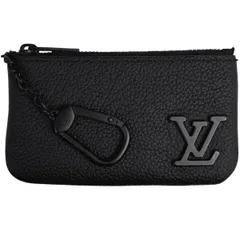 ルイ・ヴィトン Louis Vuitton ポシェット クレ LVアエログラム カードキーケース コインケース レザー ノワール(ブラック) M81031 メンズ 【中古】
