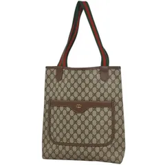 グッチ GUCCI GG柄 トートバッグ シェリーライン ウェブ 0021236487 トートバッグ コーティングキャンバス ベージュ レディース 【中古】