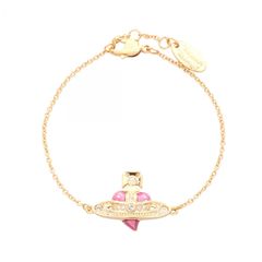 美品】miu miu中古品ハートゴールドブレスレット&ピアス2点セット