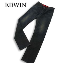 EDWIN エドウィン デニムパンツ ジーンズ 黒 ブラック 28 0447-A 