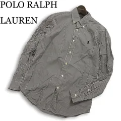 POLO RALPH LAUREN ポロ ラルフローレン 現行タグ★ 通年 ポニー刺繍 長袖 ストライプ ボタンダウン シャツ Sz.S メンズ