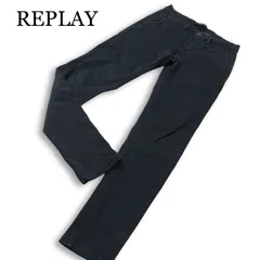 REPLAY リプレイ 通年 ストレッチ★ スリム スキニー スラックス パンツ Sz.28 メンズ 紺 ネイビーのサムネイル